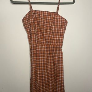 Aeropostal Plaid Mini Slip Dress